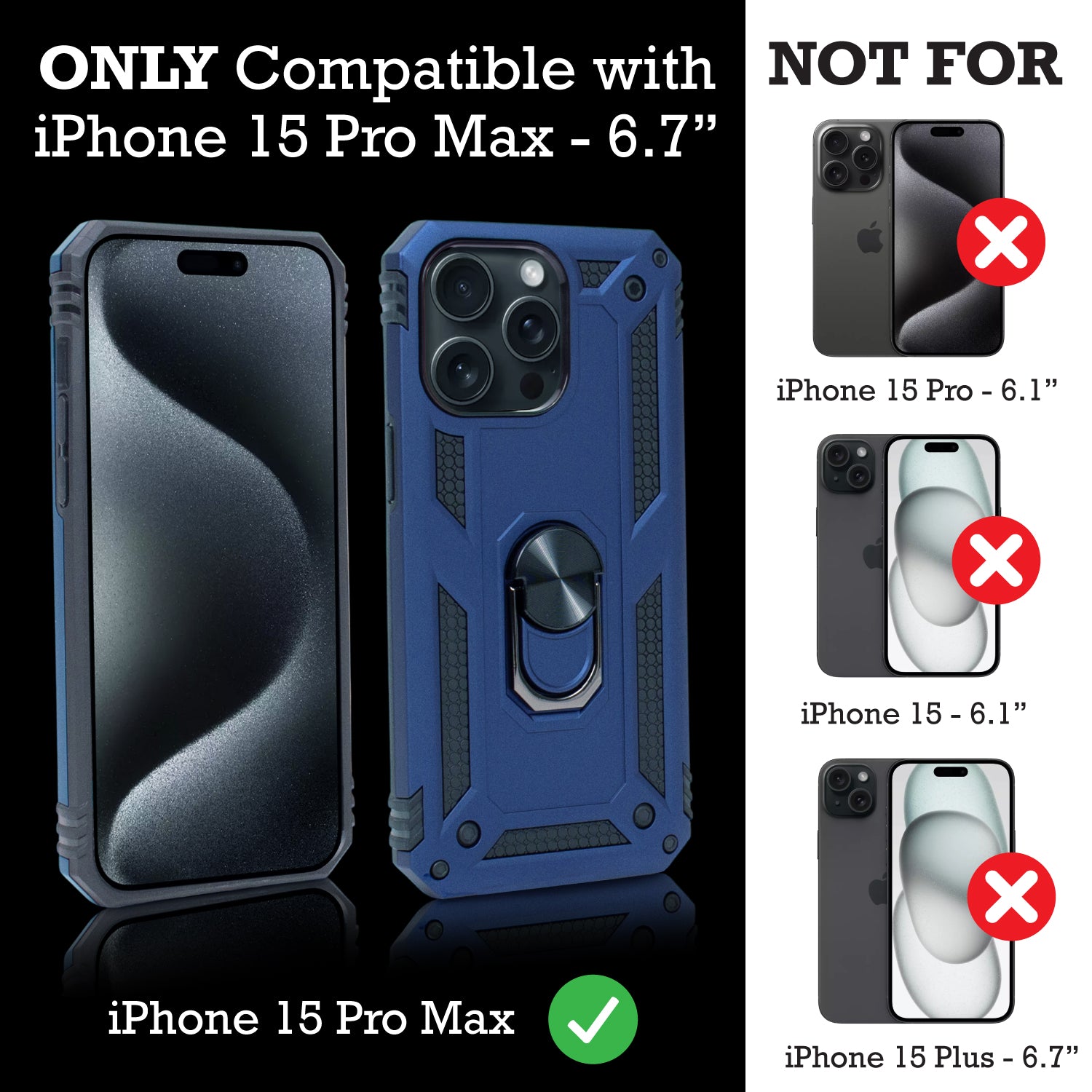 Premium Ultra-Protective Case for iPhone 15 Pro Max | Blue