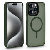 Translucent Phone Case for iPhone 15 Pro Max | Dark Green